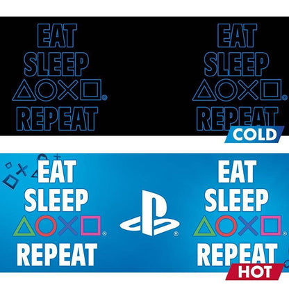 Sony PlayStation - Wärmewechsel Tasse Eat Sleep Repeat - 320 ml