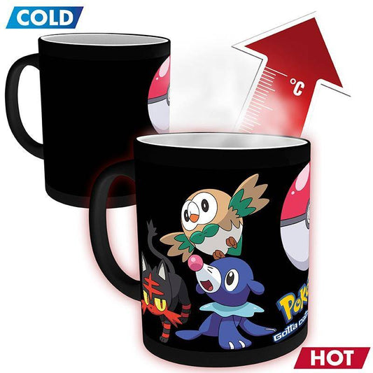 Pokémon - Wärmewechsel Tasse Starter Sonne & Mond - 320 ml