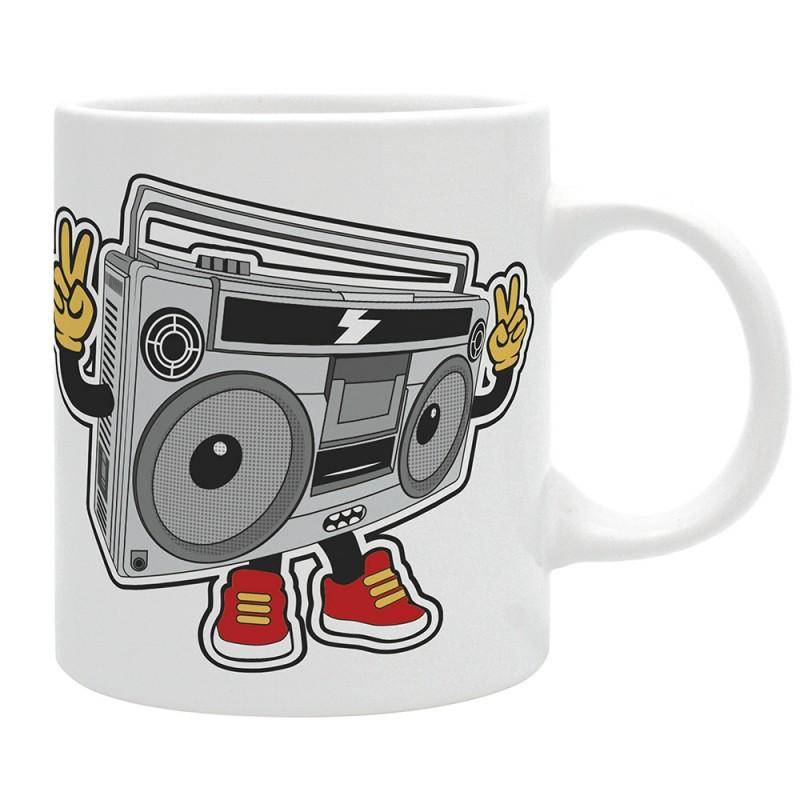 Happy Mix - Tasse Retro Musik Ghetto Blaster - 320 ml