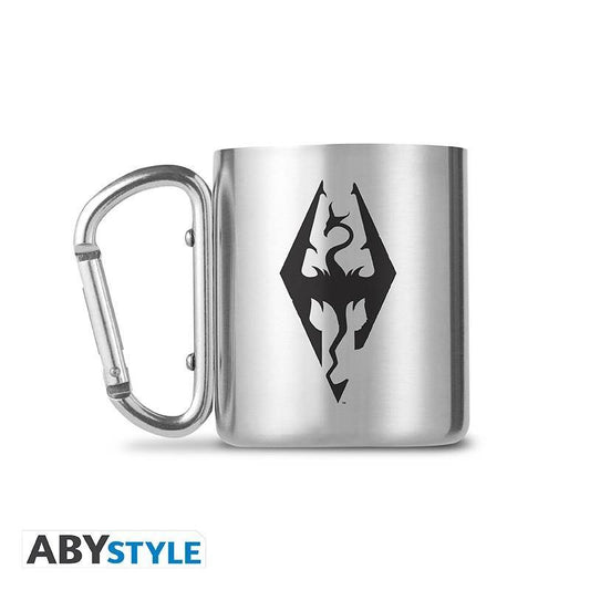 The Elder Scrolls - Metalltasse mit Karabiner Emblem Skyrim - 235 ml