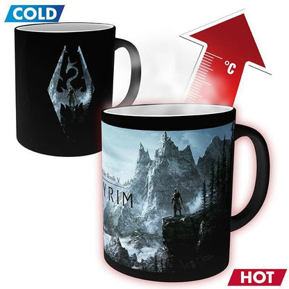 The Elder Scrolls V: Skyrim - Wärmewechsel Tasse Emblem - 320 ml