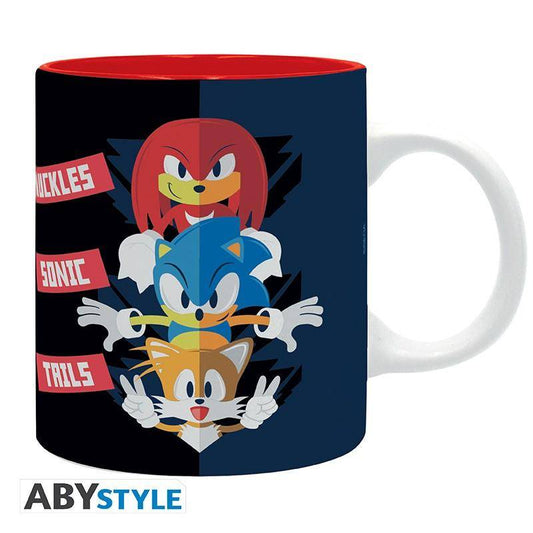 Sonic the Hedgehog -Tasse Sonic, Knuckles & Tails - 320 ml