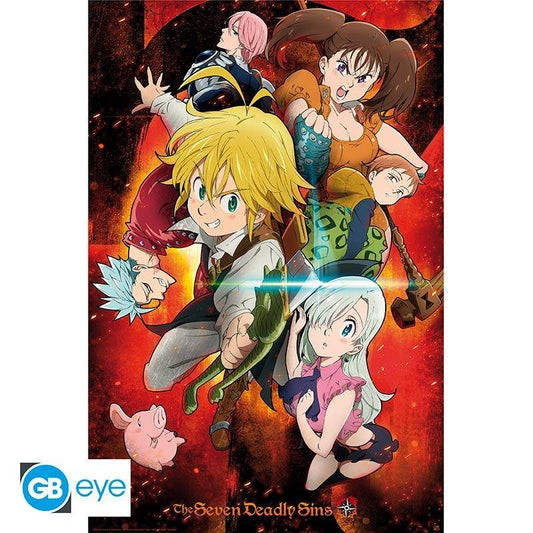 Seven Deadly Sins - Poster Charaktere - 91,5 x 61 cm