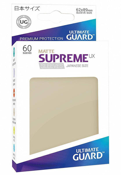 Ultimate Guard - Kartenhüllen Supreme UX Japanische Größe - Matt Sand (60)