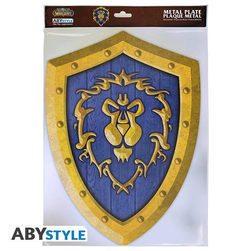 World of Warcraft - Metallschild Allianz - 28 x 38 cm