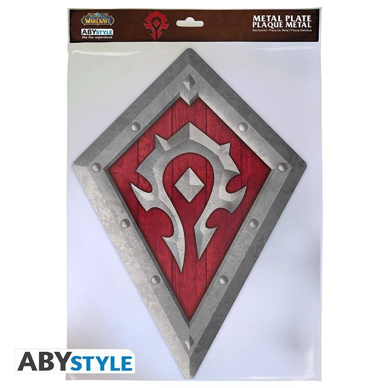 World of Warcraft - Metallschild Horde - 28 x 38 cm