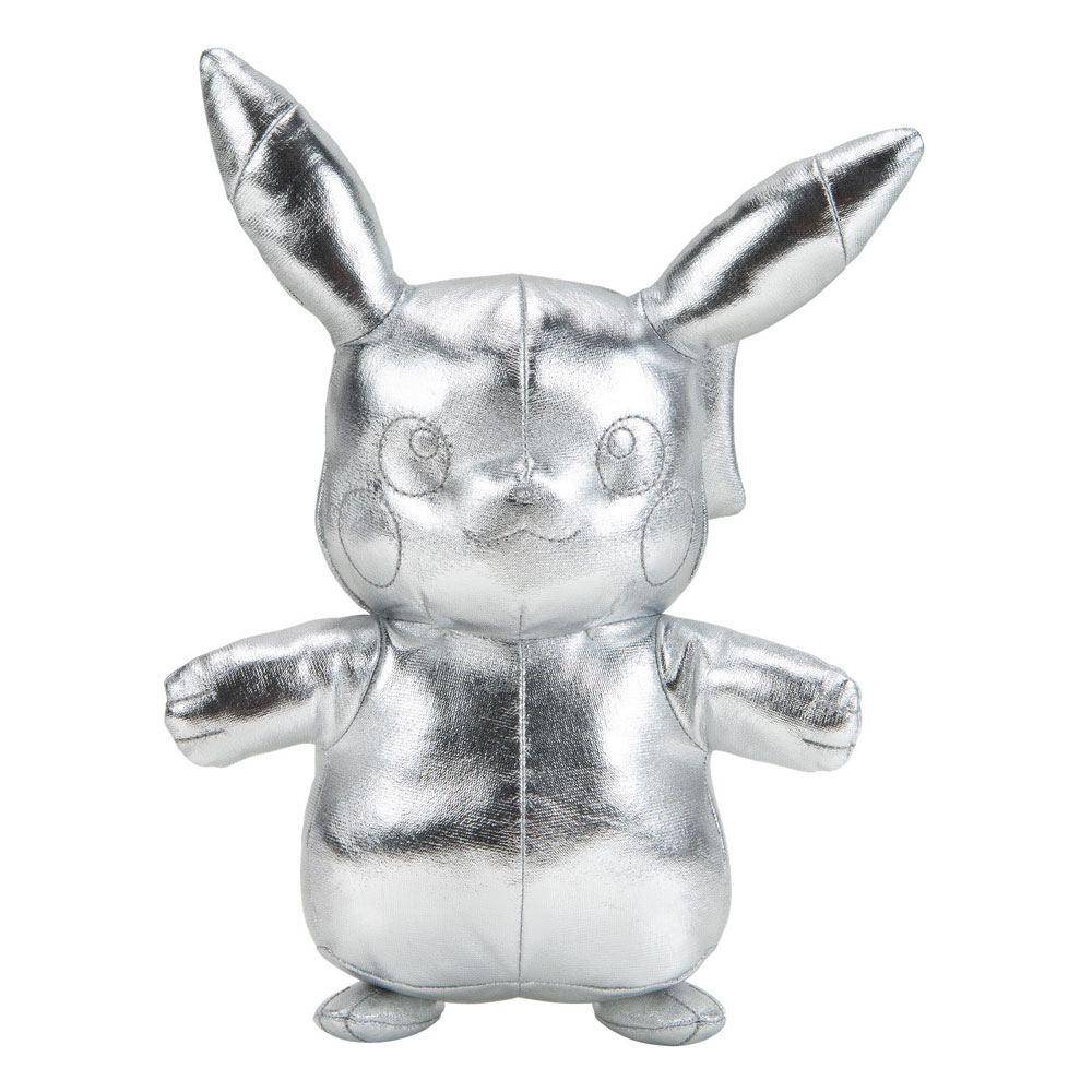 Pokémon - Plüschfigur 25. Jubiläum Silbernes Pikachu - 30 cm