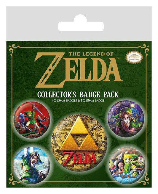 The Legend of Zelda - Anstecker Set Spieleklassiker