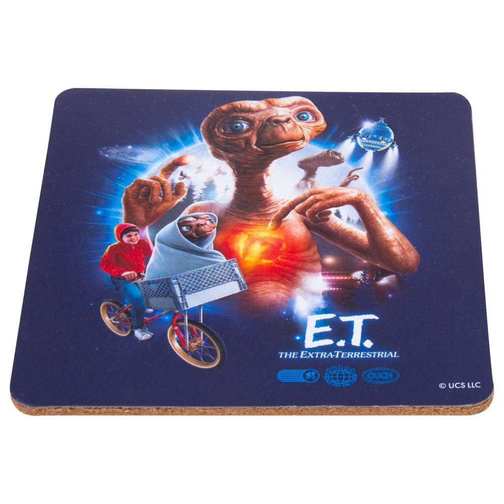 E.T. Der Außerirdische - Geschenk Set E.T. - Tasse, Untersetzer & Schlüsselanhänger