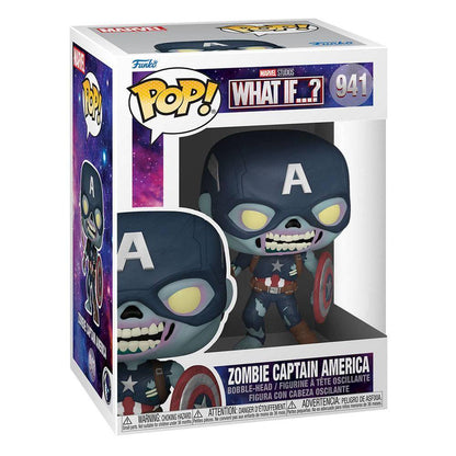 Marvel - POP! Vinyl Wackelkopf Figur Zombie Captain America 9 cm - 941