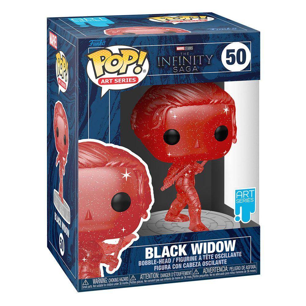 Marvel - POP! Vinyl Wackelkopf Figur Art Series Black Widow 9 cm - 50