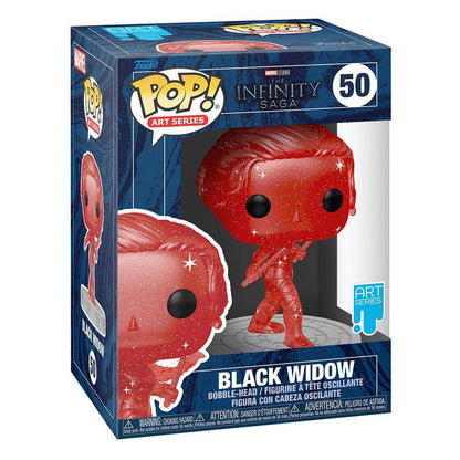 Marvel - POP! Vinyl Wackelkopf Figur Art Series Black Widow 9 cm - 50