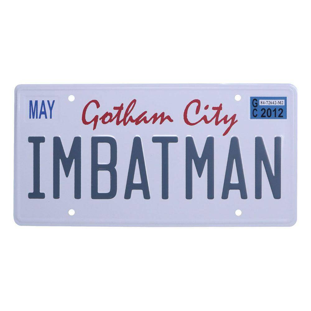DC Comics - Blechschild Batman Kennzeichen - 30 x 15 cm