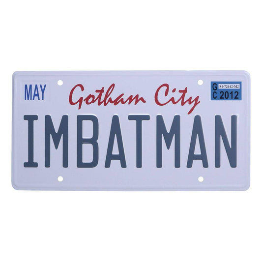 DC Comics - Blechschild Batman Kennzeichen - 30 x 15 cm