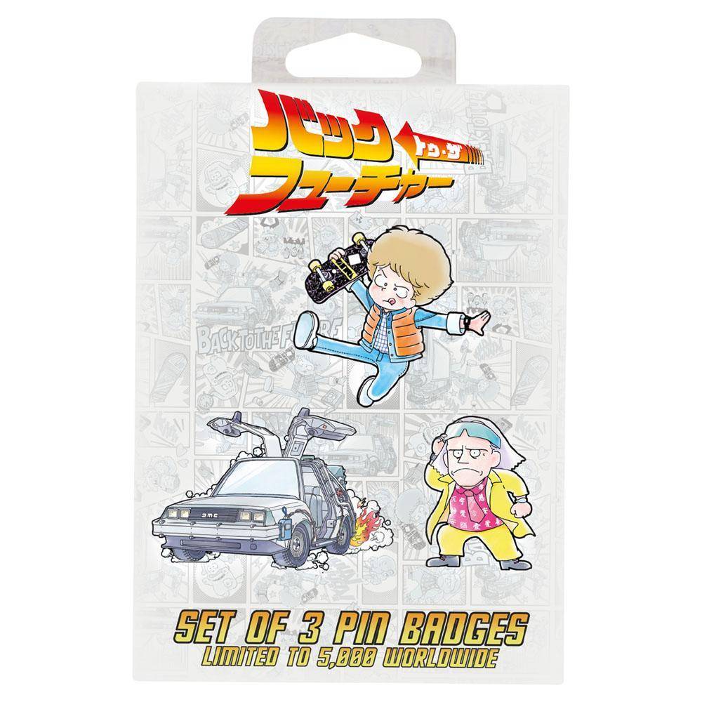 Zurück in die Zukunft - Metall Anstecker Set Limited Japanese Edition