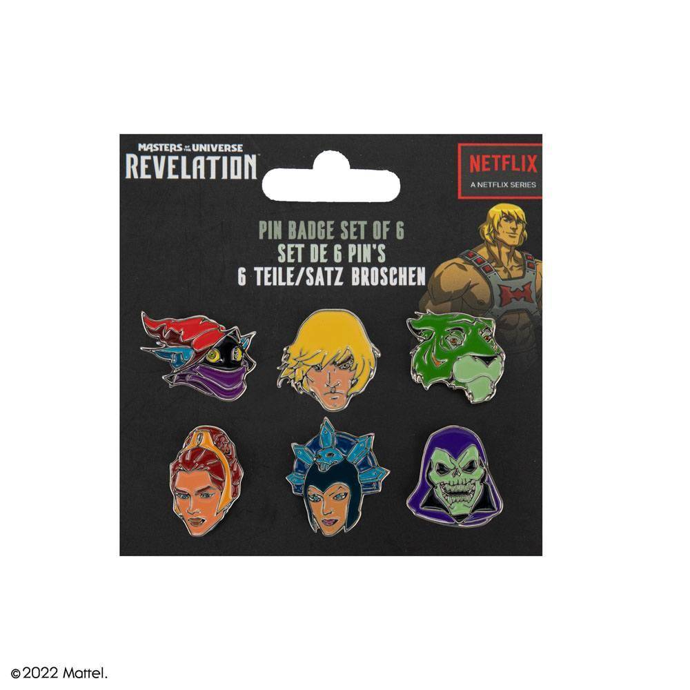 Masters of the Universe - Metall Anstecker Set Charaktere