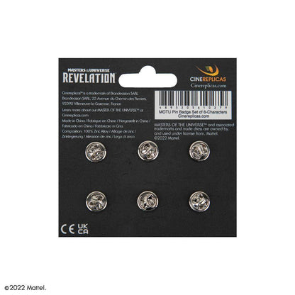 Masters of the Universe - Metall Anstecker Set Charaktere