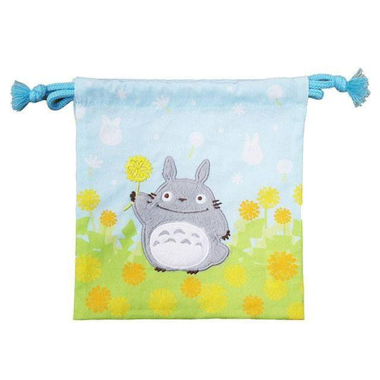 Studio Ghibli - Stoffbeutel Mein Nachbar Totoro Blumenwiese - 20 x 19 cm