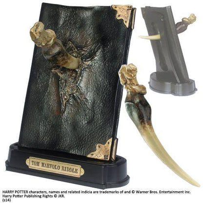 Harry Potter - Replika Tom Riddles Tagebuch mit Basilisk-Reißzahn - 23 cm