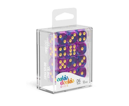 Oakie Doakie Dice - W6 Würfel Set Amethyst - 16 mm