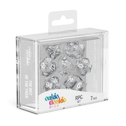 Oakie Doakie Dice - RPG Würfel Set Transparent - 7