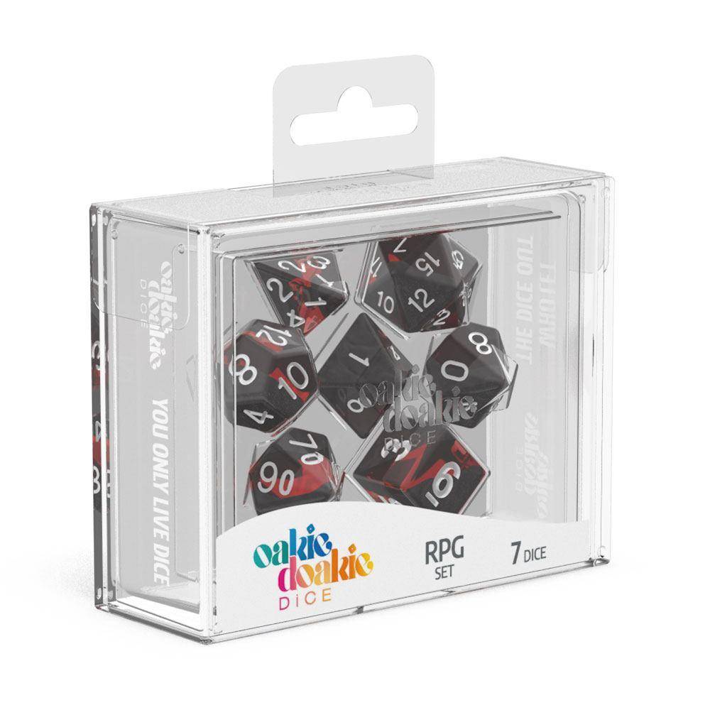 Oakie Doakie Dice - RPG Würfel Set Enclave Rubin - 7