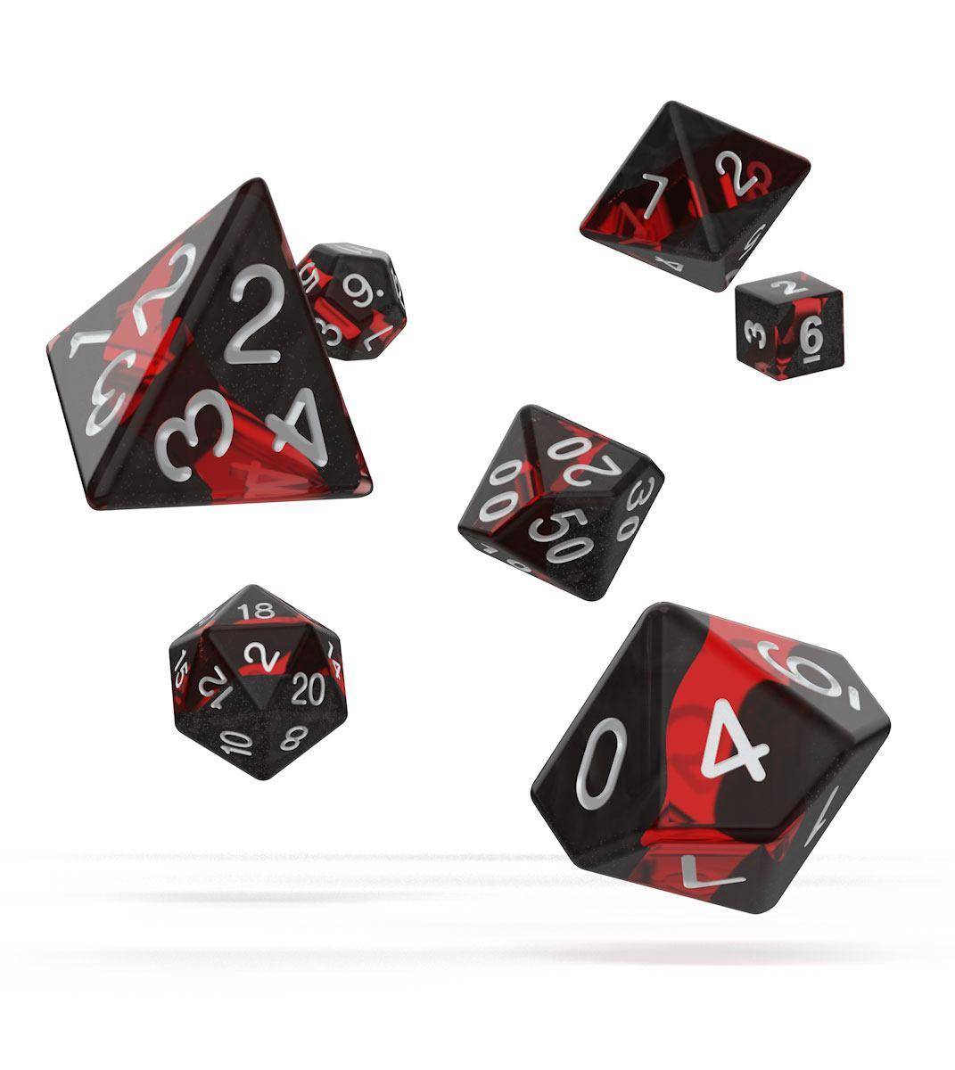Oakie Doakie Dice - RPG Würfel Set Enclave Rubin - 7