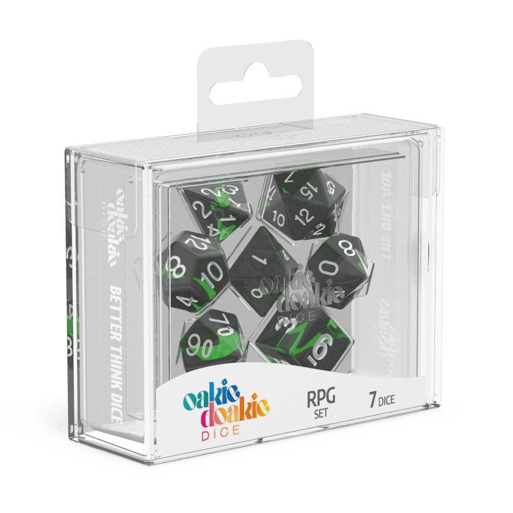 Oakie Doakie Dice - RPG Würfel Set Enclave Smaragd - 7