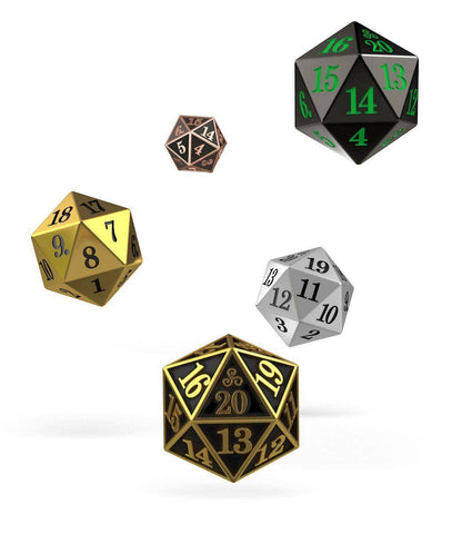 Oakie Doakie Dice - W20 Würfel Set Metall - 5