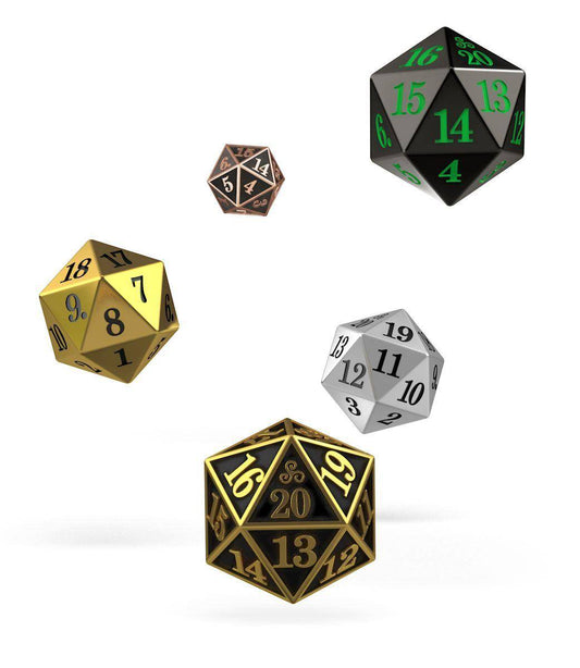 Oakie Doakie Dice - W20 Würfel Set Metall - 5