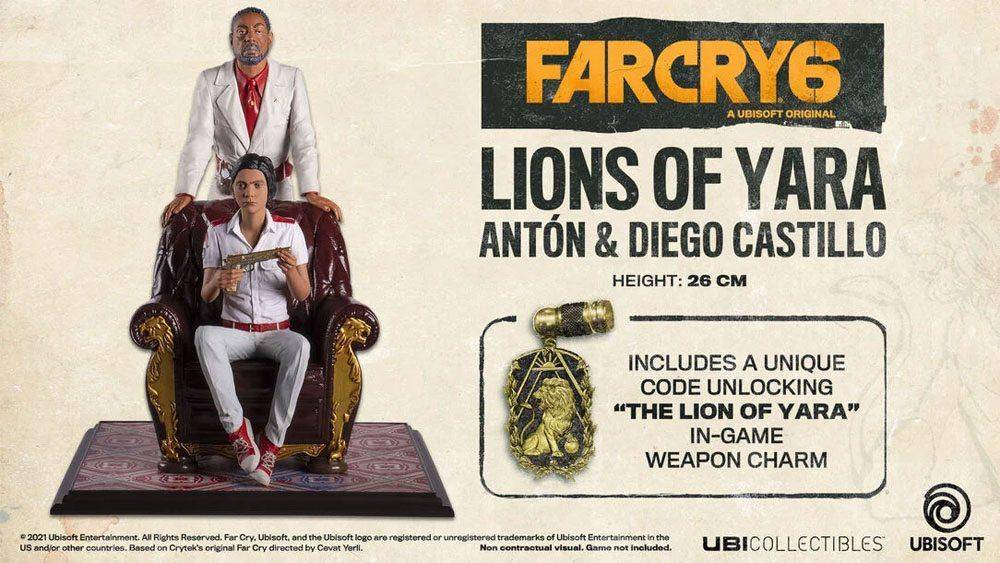 Far Cry 6 PVC Statue Antón & Diego Castillo - Löwen von Yara 26 cm