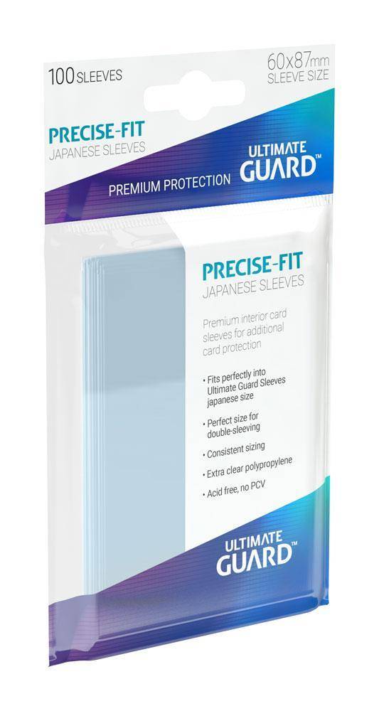 Ultimate Guard - Kartenhüllen Japanische Größe Precise-Fit - Transparent - 100 Stk