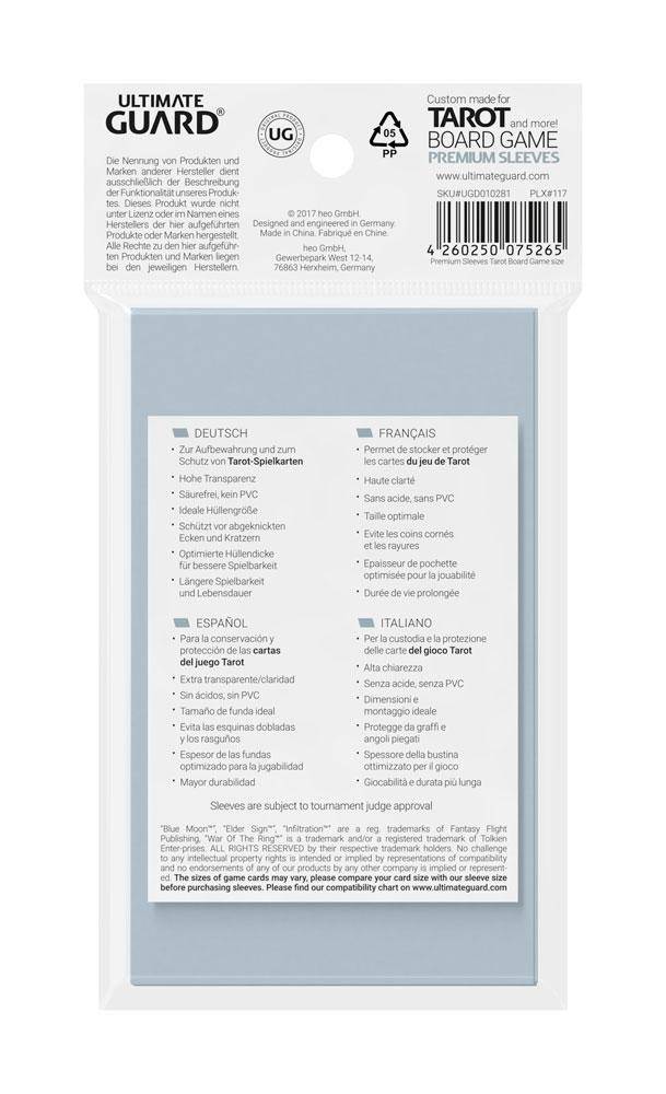 Ultimate Guard - Kartenhüllen Tarotkarten - Transparent (50)
