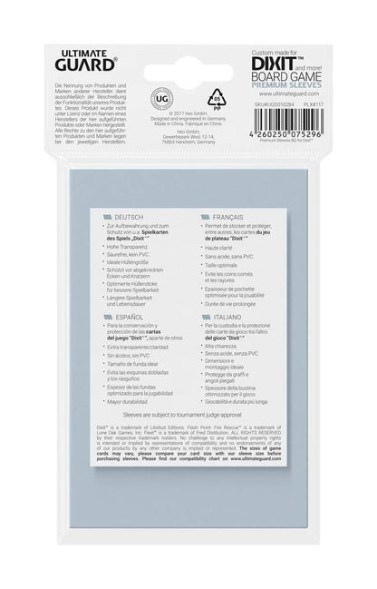 Ultimate Guard - Kartenhüllen Premium Soft Sleeves Dixit - Transparent (90)