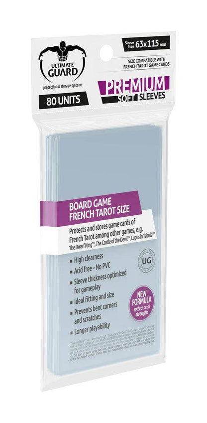 Ultimate Guard - Kartenhüllen Französische Tarotkarten - Transparent (80)