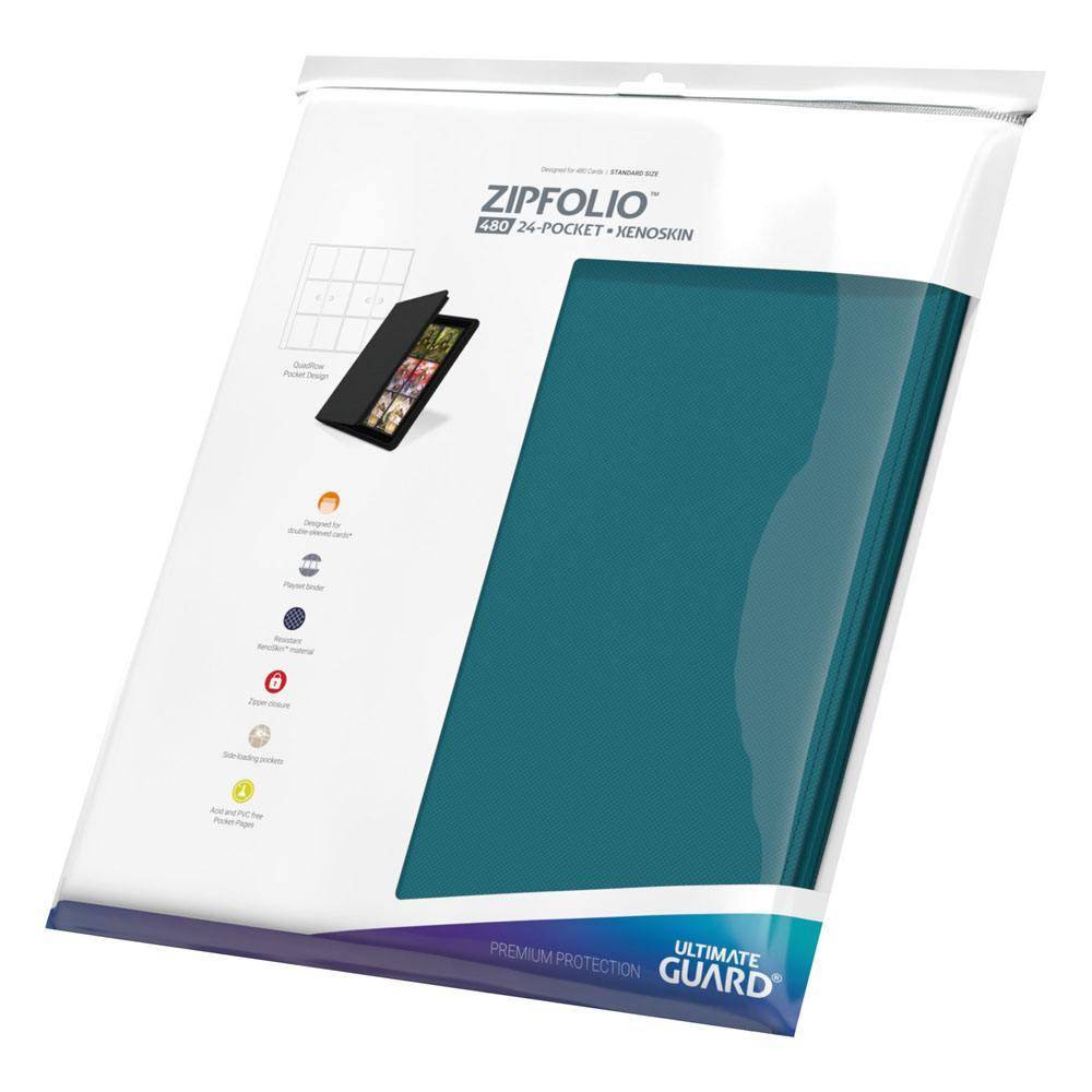 Ultimate Guard - Kartenportfolio Zipfolio XenoSkin 480/24 Taschen - Petrolblau