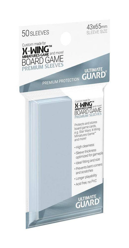Ultimate Guard - Kartenhüllen Brettspielkarten - Transparent (50)