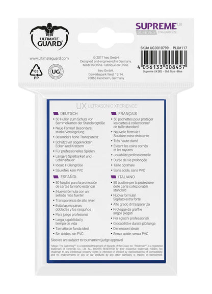 Ultimate Guard Supreme UX Sleeves Standardgröße Blau (50)