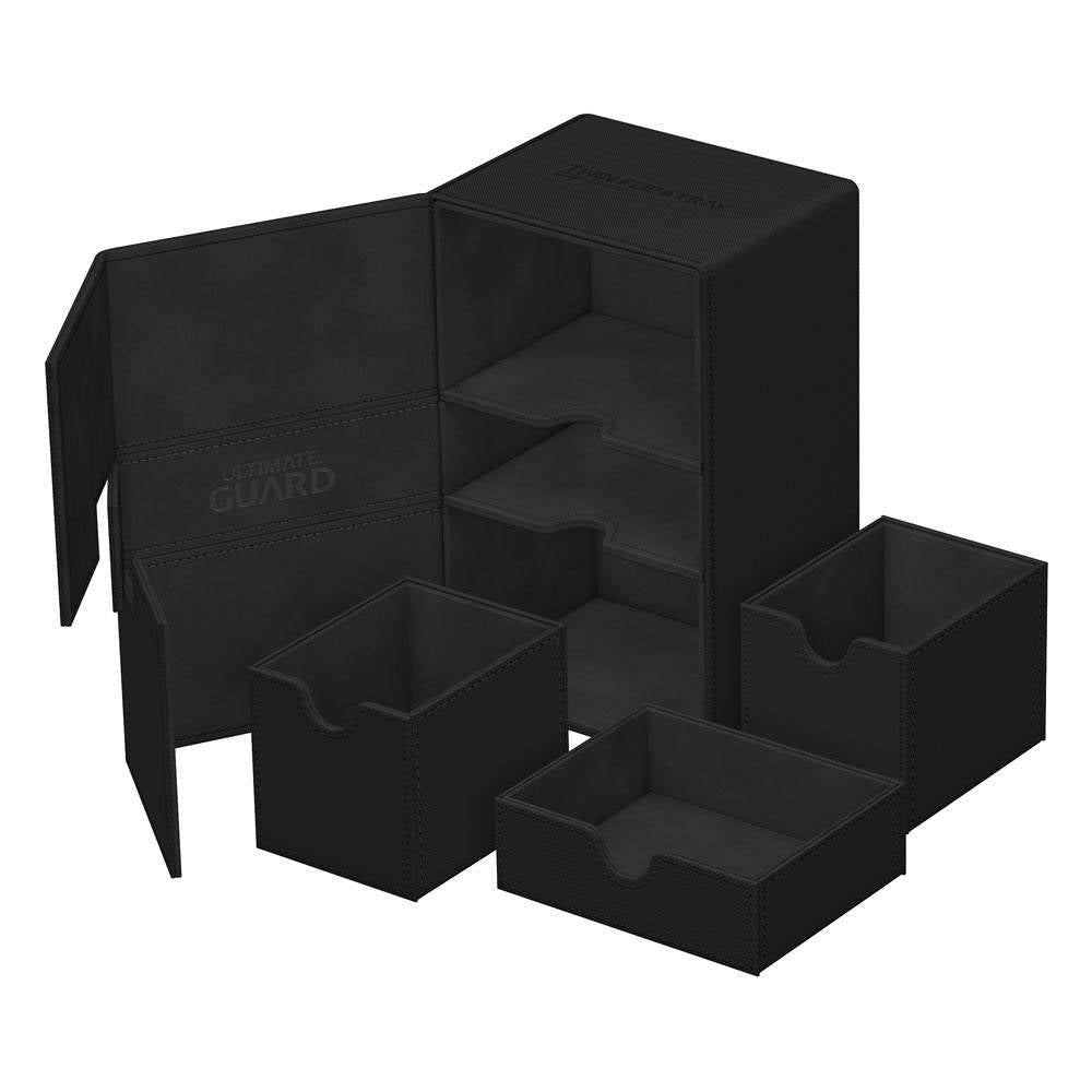 Ultimate Guard - Kartenbox XenoSkin Twin Flip`n`Tray 160+ - Schwarz