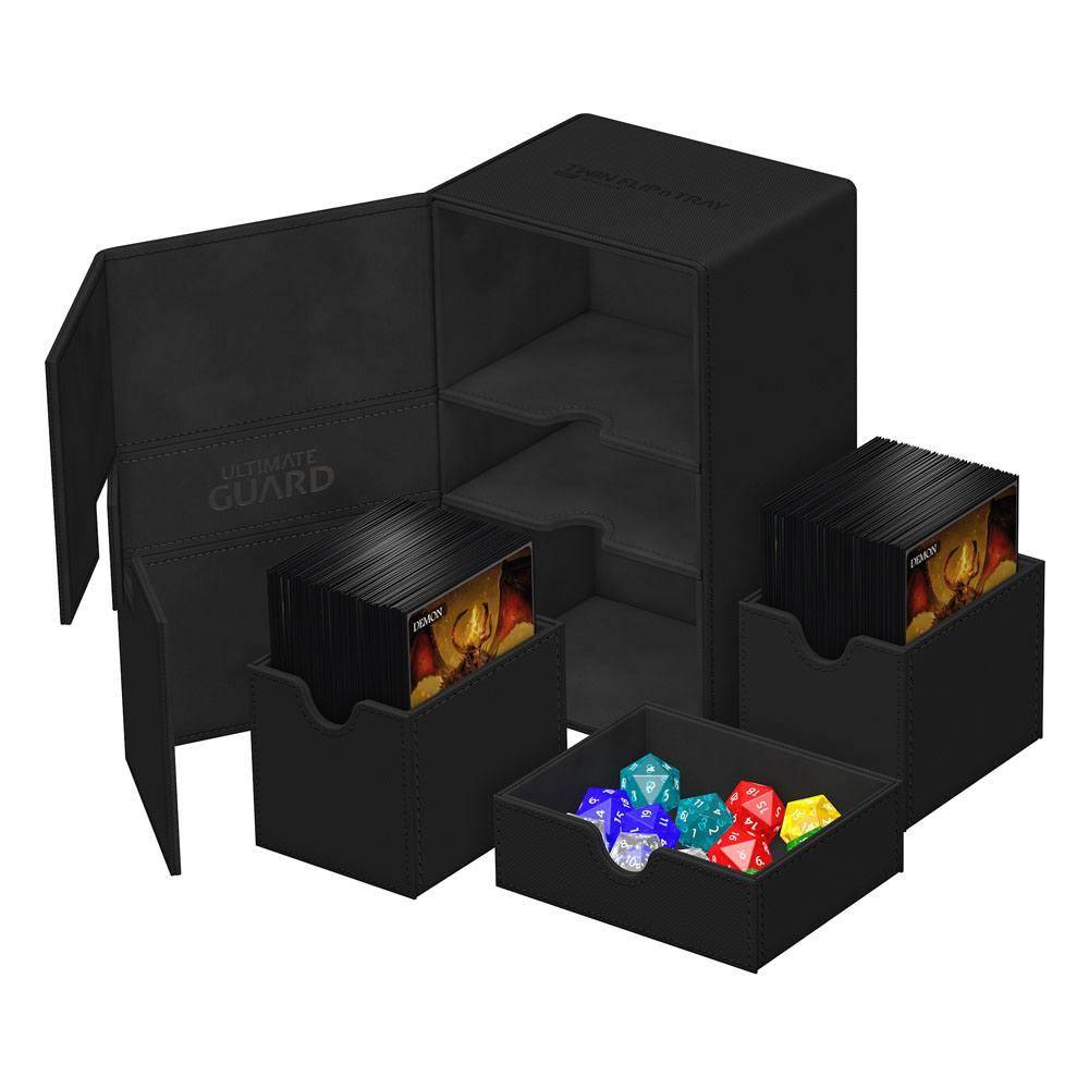 Ultimate Guard - Kartenbox XenoSkin Twin Flip`n`Tray 160+ - Schwarz