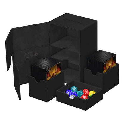 Ultimate Guard - Kartenbox XenoSkin Twin Flip`n`Tray 160+ - Schwarz