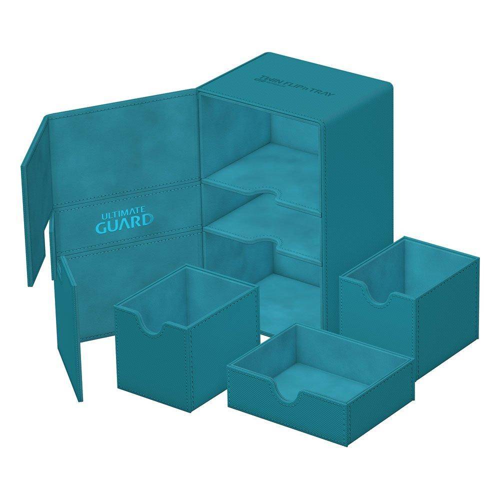 Ultimate Guard - Kartenbox XenoSkin Twin Flip`n`Tray 160+ - Petrolblau