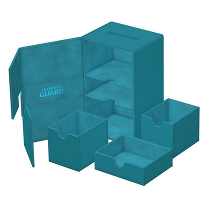 Ultimate Guard - Kartenbox XenoSkin Twin Flip`n`Tray 160+ - Petrolblau